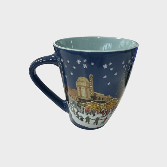 2022 Christkindlmarket Mug Christmas German Market - CHICAGO Snowy Blue - Picture 2 of 8